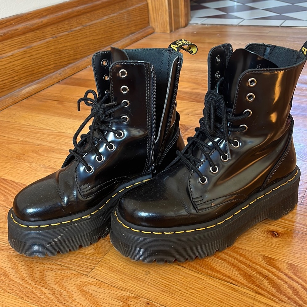 Black Platform Doc Martens